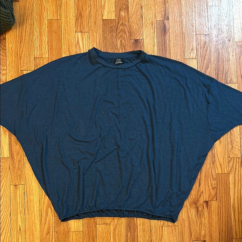 Zara Blue Oversized Short Sleeve Tee